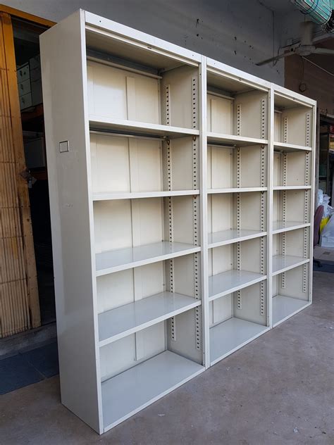 steel cabinet open|open shelf display cabinet.